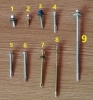 Roofing screw - No. 1/No.3/No. 5 point - different thread - EPDM washer/black washer