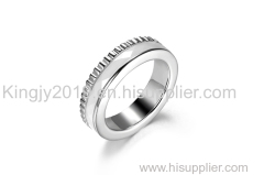 Wholesale costume jewelry silver wedding ring designer jewellery