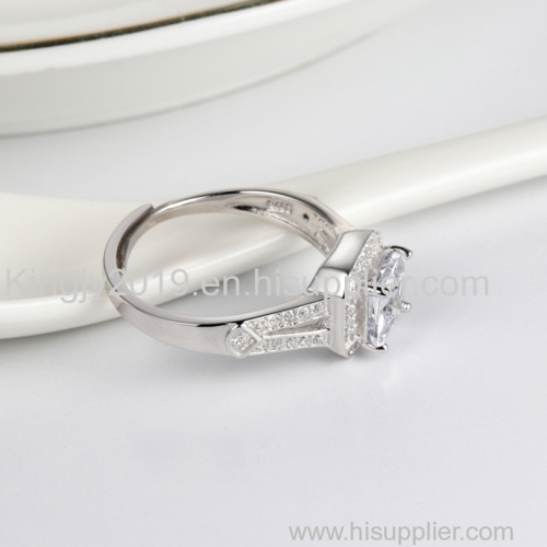 Square Sterling Silver Ring | Cubic Zirconia | For Women Jewelry Ring