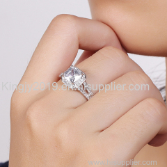 Square Sterling Silver Ring | Cubic Zirconia | For Women Jewelry Ring