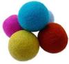 colorful wool felt ballsfor decoration in festival or home customised as client's requirements