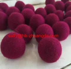 Felt ball Showing more colors and sizes can be customized