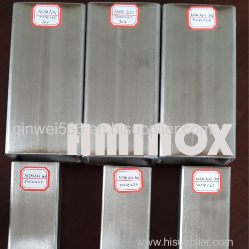 304 Rectangular Stainless Steel Seamless Pipe