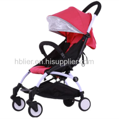 Summer Baby Stroller 3 in 1 Canopy Multifunctional Baby Stroller Stainless Steel Pram