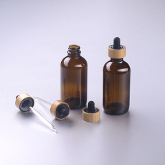 60ml amber glass bottle with child resistant cap for health care products