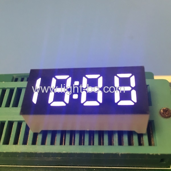 ultra bianco 0.36" 4 cifre 7 semi led orologio anodo comune per elettrodomestici
