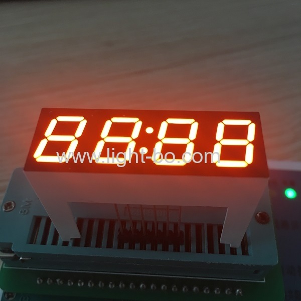 display dell'orologio a led a 4 cifre personalizzato super luminoso arancione da 0,39 "per il controller del timer digitale