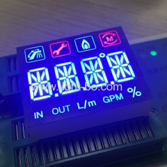 Customized multicolour 4 digit 14 segment led display module for instrument panel