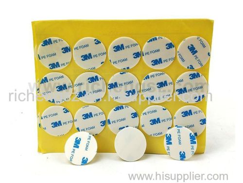 Die Cut white color 3M 1600T PE foam Double sided tape