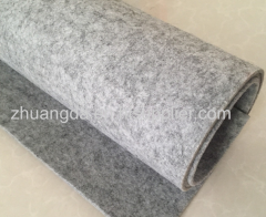 Color wool felt needled non-woven fabric color chemical fiber blended wool felt fabric polyester can be added back glue