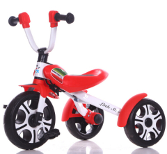 Air wheel Kid Push Tricycle Child Tricycle 3 Wheel with Canopy Tricycle