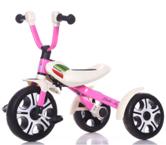 Air wheel Kid Push Tricycle Child Tricycle 3 Wheel with Canopy Tricycle