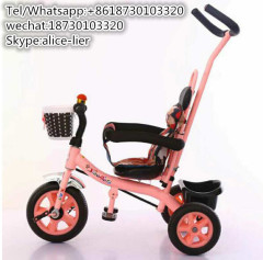 Plastic steel or aluminium Material and Ride On Toy Style children tricycle for kids