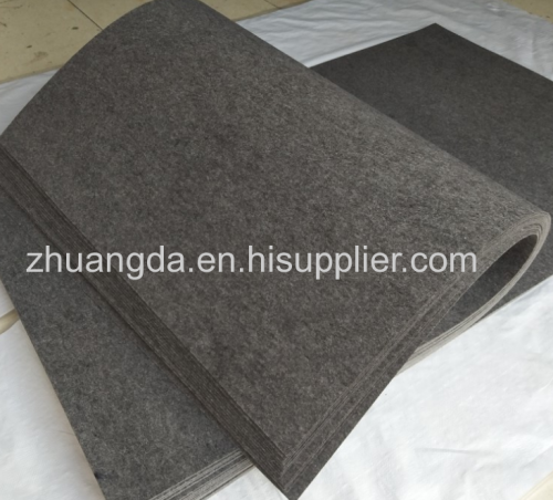 Chemical fiber felt white gray black polyester needled chemical fiber felt high temperature resistant industrial wool fe