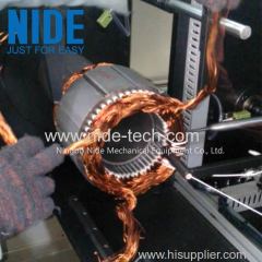 Horizontal Single Side stator coil Lacing Machine for high winding overhang big electric motor