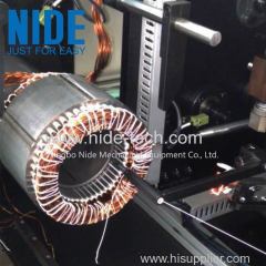 Horizontal Single Side stator coil Lacing Machine for high winding overhang big electric motor