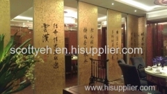 office glass partition/hotel operable wall/movable partition/flooding door