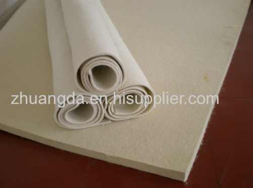 Supply high quality fine white wool felt for industrial machinery and household felt ironing machine