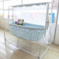 Comfortable baby sleep swing cribs electric swing baby cradle bed