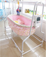 Comfortable baby sleep swing cribs electric swing baby cradle bed