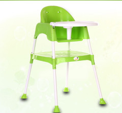 Easy collapsible small simple plastic toddler baby highchair