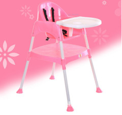 Easy collapsible small simple plastic toddler baby highchair