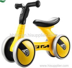 4 Wheel Kids scooter balance bike and swing car for kids plastic push bike