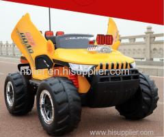Children driving plastic cars electric four-wheel drive cars for children