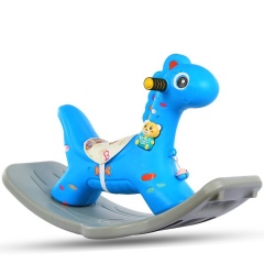 Cute animal plastic stuffed unicorn toy rocking horse for kids