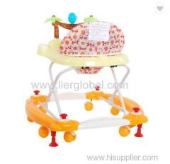 4 In 1 Plastic 8 Wheels Rolling Baby Walker