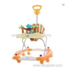 4 In 1 Plastic 8 Wheels Rolling Baby Walker