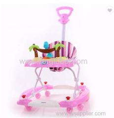 4 In 1 Plastic 8 Wheels Rolling Baby Walker