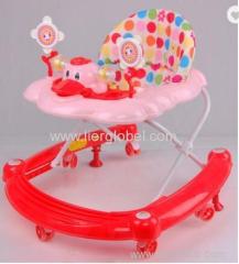 4 In 1 Plastic 8 Wheels Rolling Baby Walker