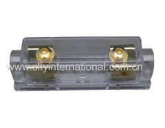 ANL Fuse Holder Inline 0 4 8 GA Gold Plated