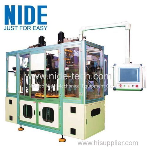 Automatic stator coil winding and inserting machine for 3 phase motor
