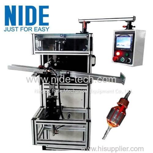 Automatic motor armature rotor slot insulation wedge inserting machine