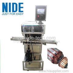 Vacuum cleaner motor armature wedge inserting machine