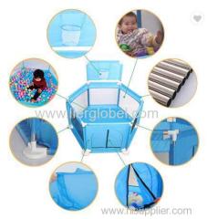 Baby Play Yard Folding Safety Fences Playpen+Wave Toy Ball