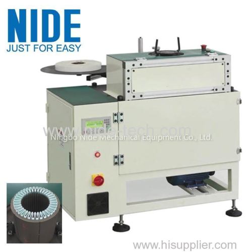 stator slot insulation paper cutting folding forming and inserting machine