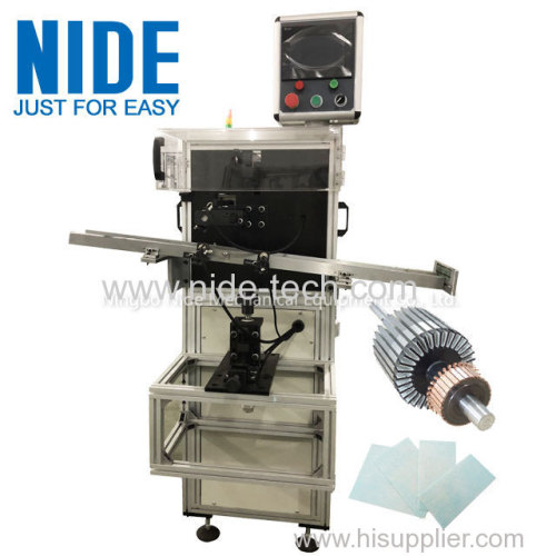 Automatic rotor insulation paper inserting machine which controled by PLC