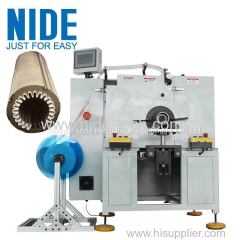 Automatic horizontal big size stator insulation paper inserter