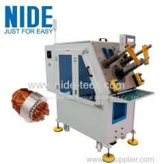 Motor stator coil servo winding inserting machine