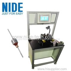 certificate armature dynamic balancing testing machine for vacuum cleaner motor rotor