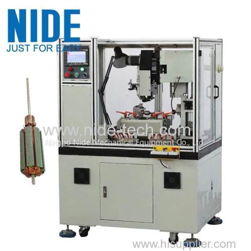 NIDE CNC electirc motor commutator turning machines for armature rotor with PLC