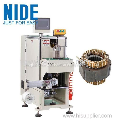 NIDE High Quality stator coil lacing machine with CNC control design and HIM program