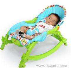 Eco-friendly Dining Sitting Plastic Baby Rocking Chair