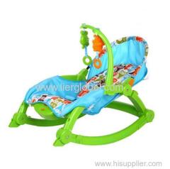 Eco-friendly Dining Sitting Plastic Baby Rocking Chair