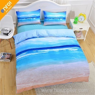 New Beach And Ocean Bedding Hot 3D Print Duvet Cover Cheap Vivid Bedclothes Twin Queen King Wholesale 3 Pcs