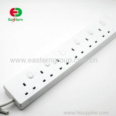 6 Outlet Power Strip Surge Protector 3 Ft Cord With 2 USB Charger Port 900 Joules