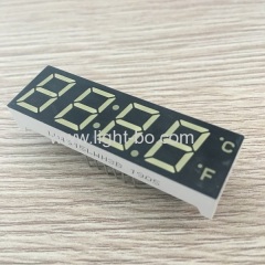 Ultra white 12mm 4 digit 7 segment LED Clock Display common cathode for Timer/Temperarture controller